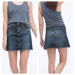 NWT AG Adriano Goldschmied Ali A-line Jean Skirt